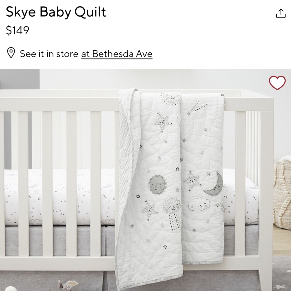 Pottery Barn Kids Skye Baby Quilt